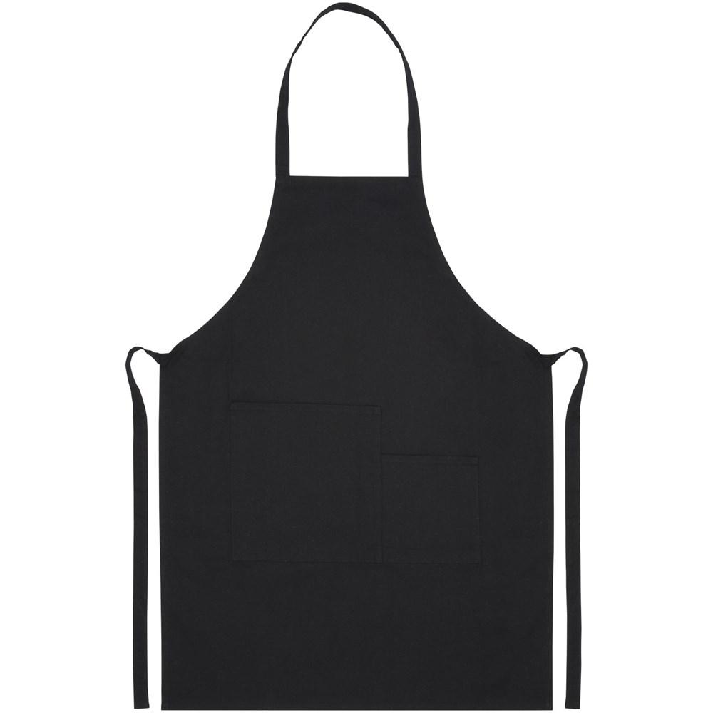 Tablier Khana en coton 280 g/m² noir