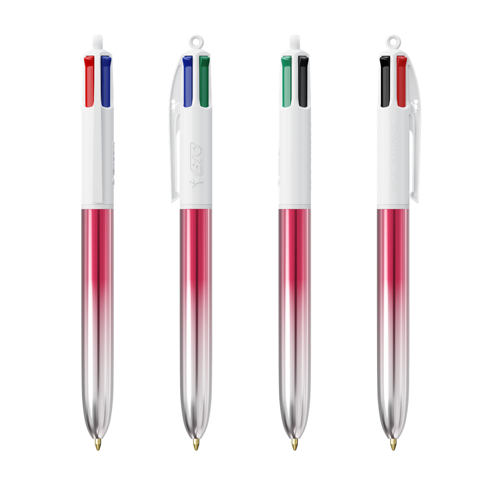 BIC® 4 Colours® Bicolor Rosa/Silber