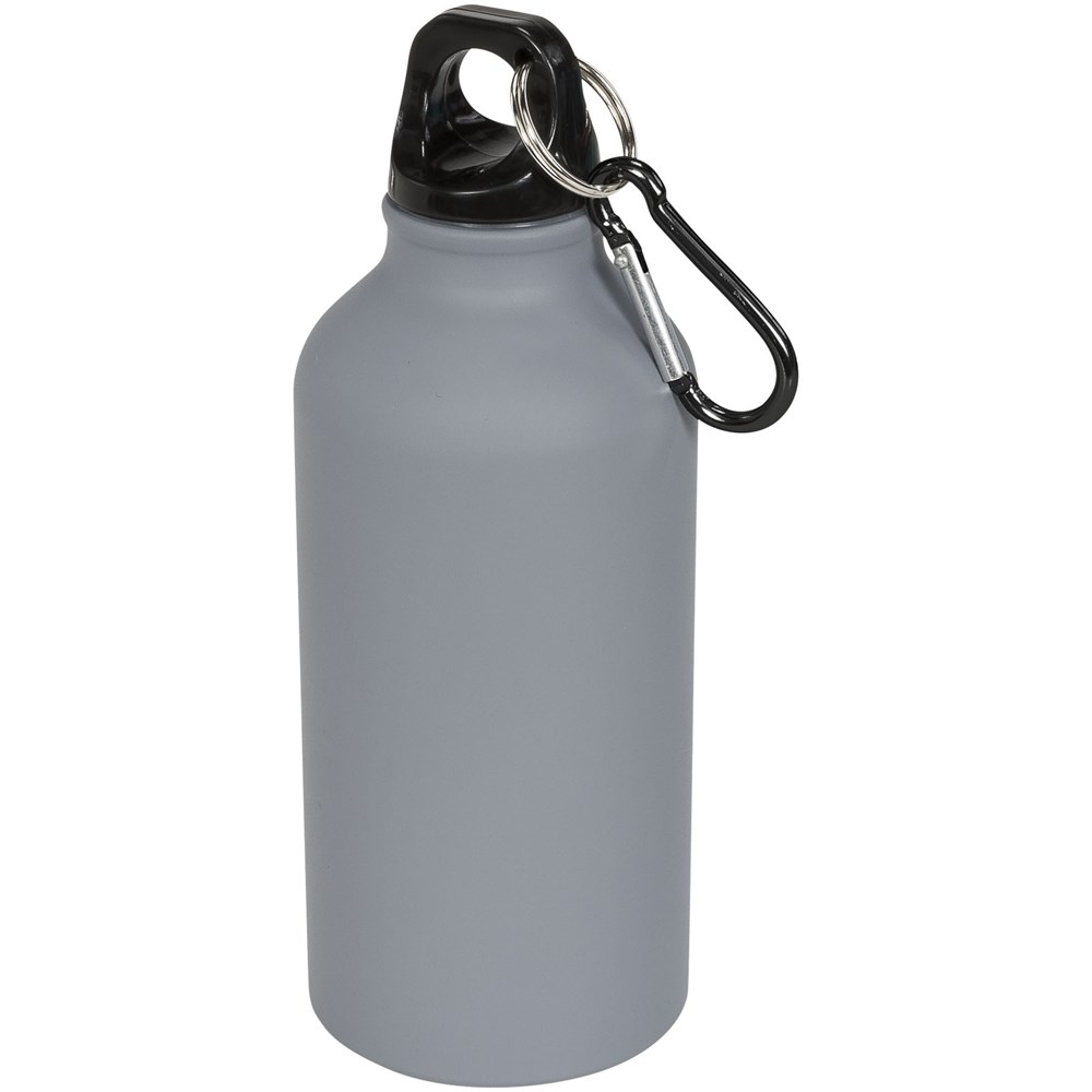 Oregon matte 400 ml Trinkflasche mit Karabiner grau