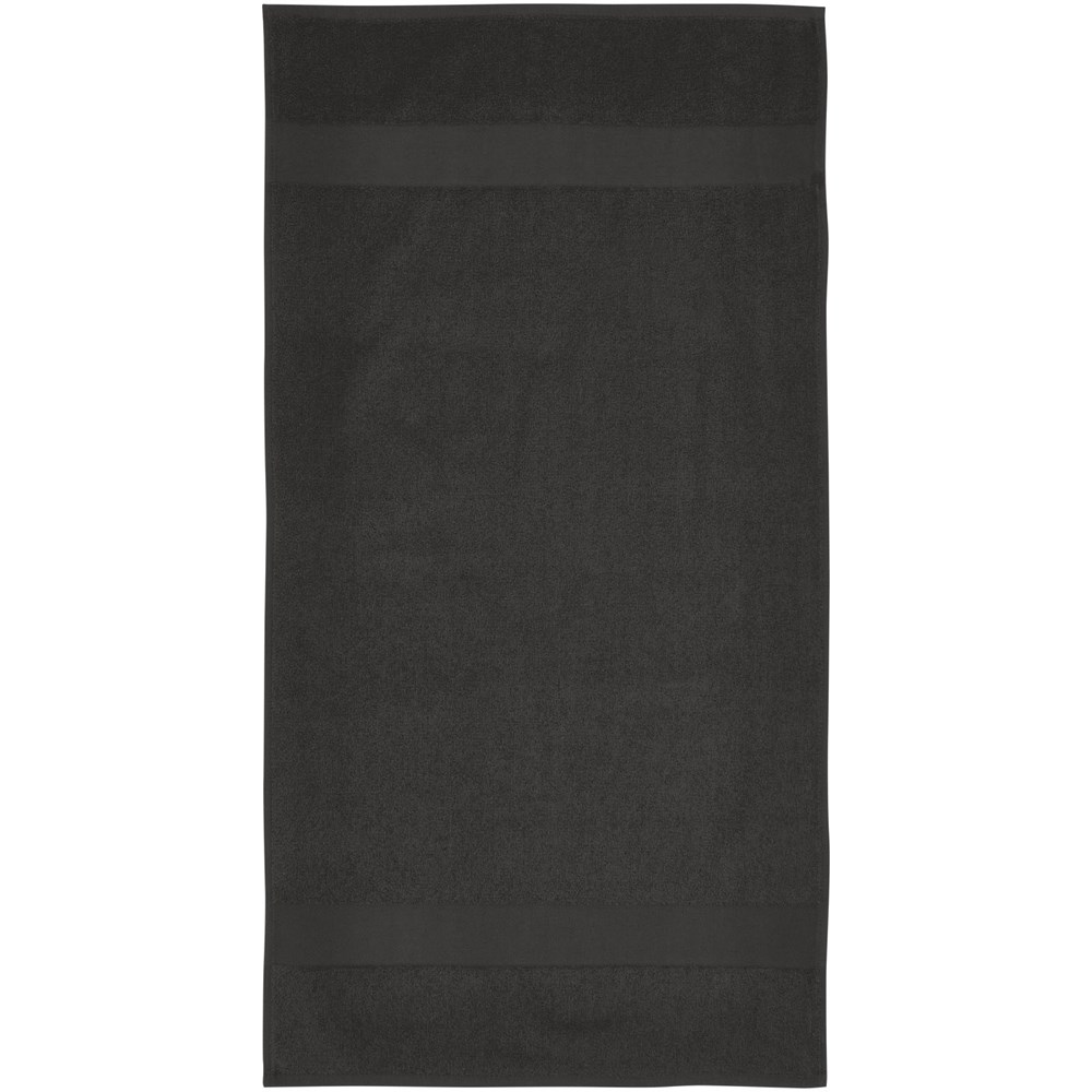 Serviette Charlotte de 50 x 100 cm en coton de 450 g/m² anthracite