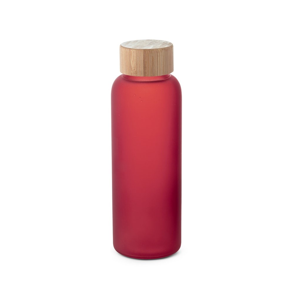 LILLARD Flasche aus Borosilikatglas mattiert 500 ml rot