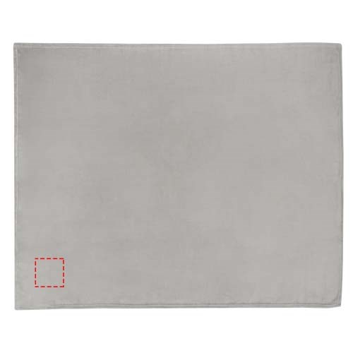 Couverture Lily en polaire molletonnée RPET certifiée GRS gris