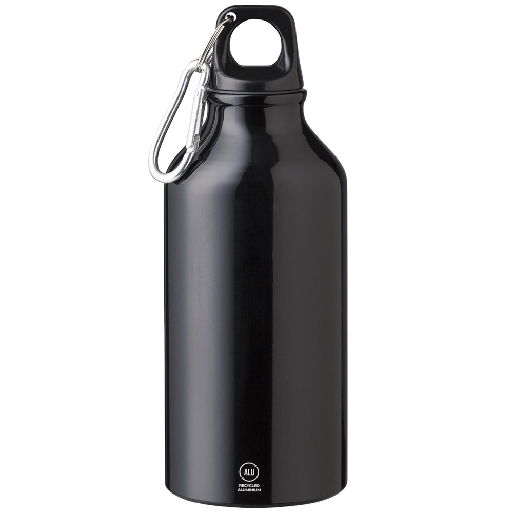 Trinkflasche 400 ml 360 Grad schwarz