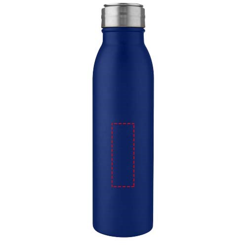 Harper 700 ml Sportflasche aus Edelstahl mit Metallschlaufe mittelblau