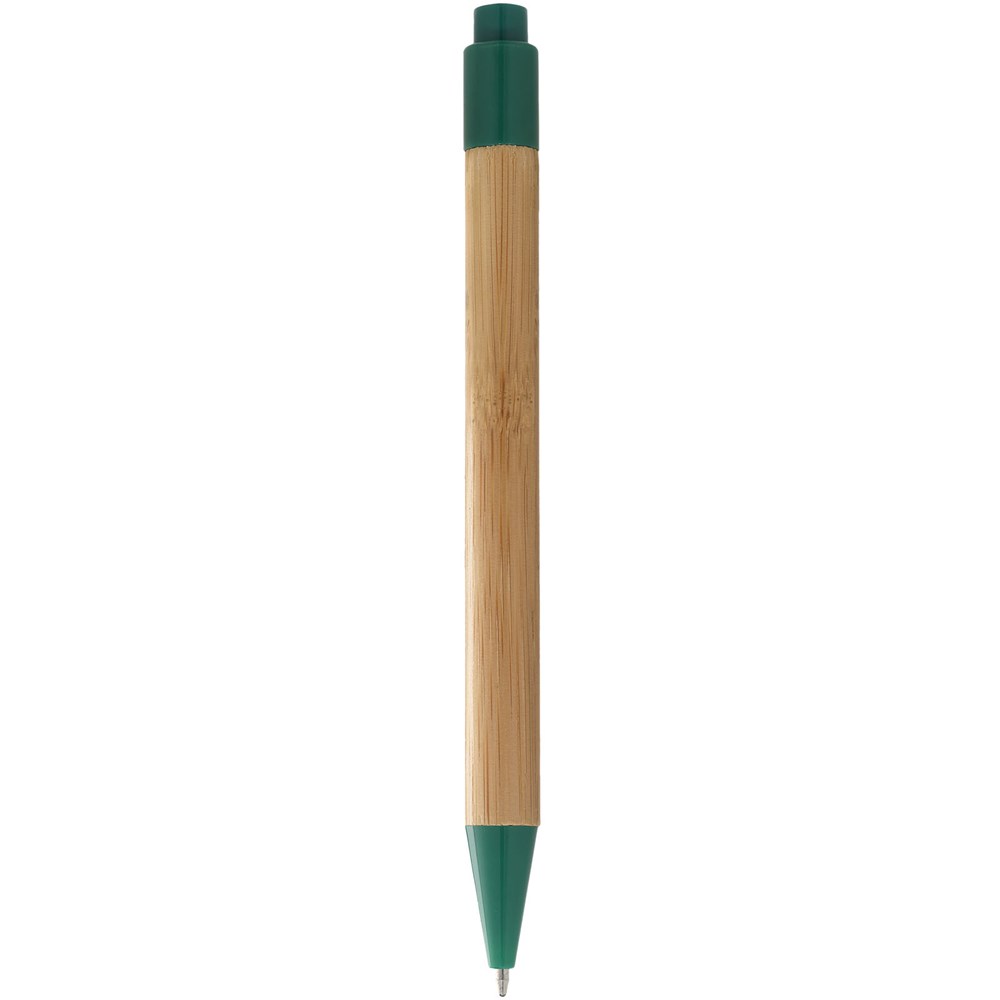 Stylo bille en bambou Borneo (encre noire) Naturel, Vert