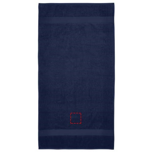 Serviette Amelia de 70 x 140 cm en coton de 450 g/m² Marine