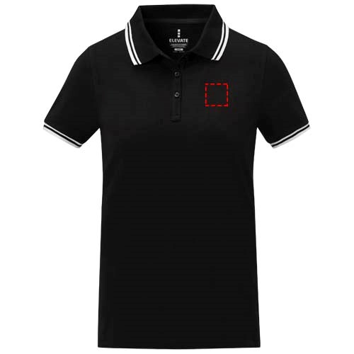 Polo Amarago tipping manches courtes femme Noir