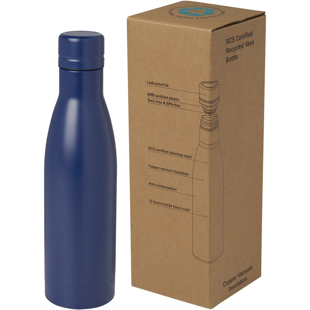 Bouteille isolante Recycle bleu