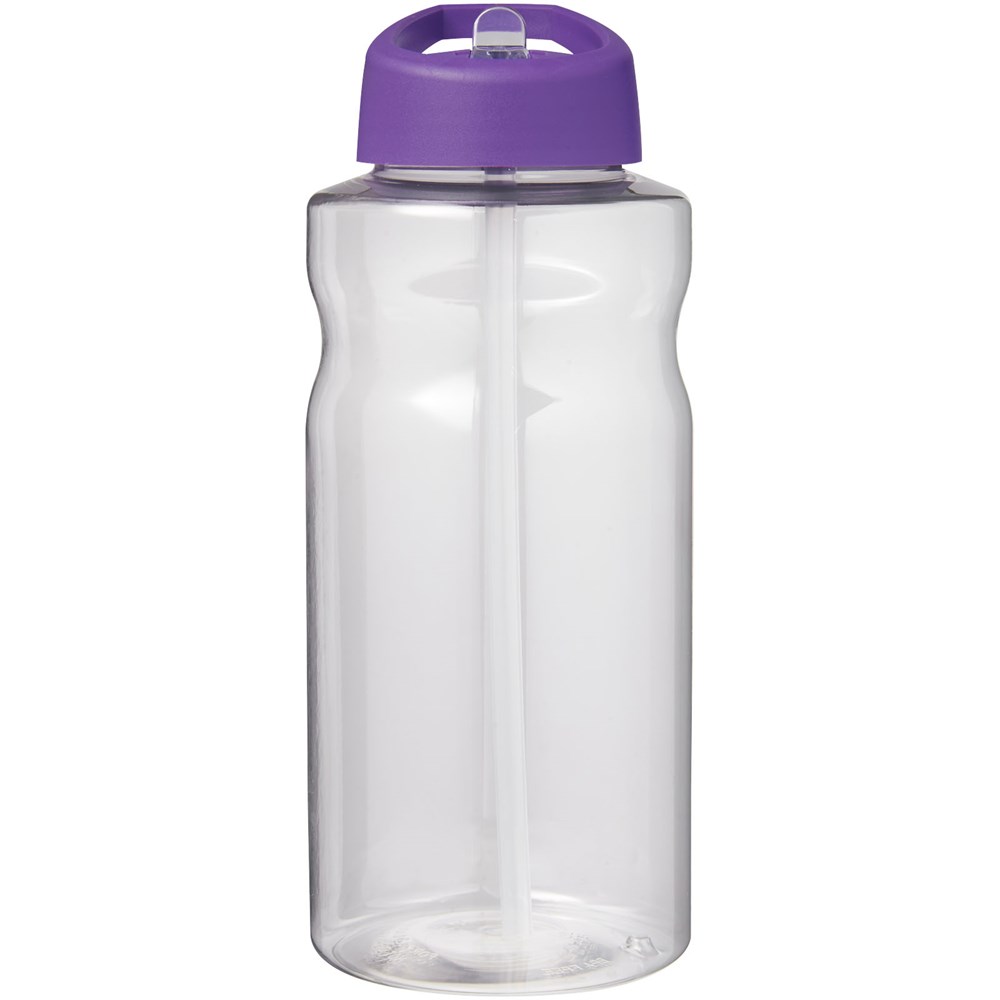 Bouteille de sport H2O Active® Big Base de 1 litre avec couvercle à bec verseur Violet