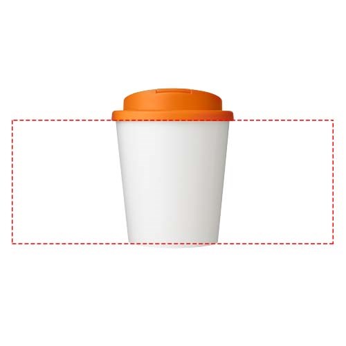 Gobelet avec isolation Brite-Americano Espresso Eco de 250 ml et anti-déversement Orange