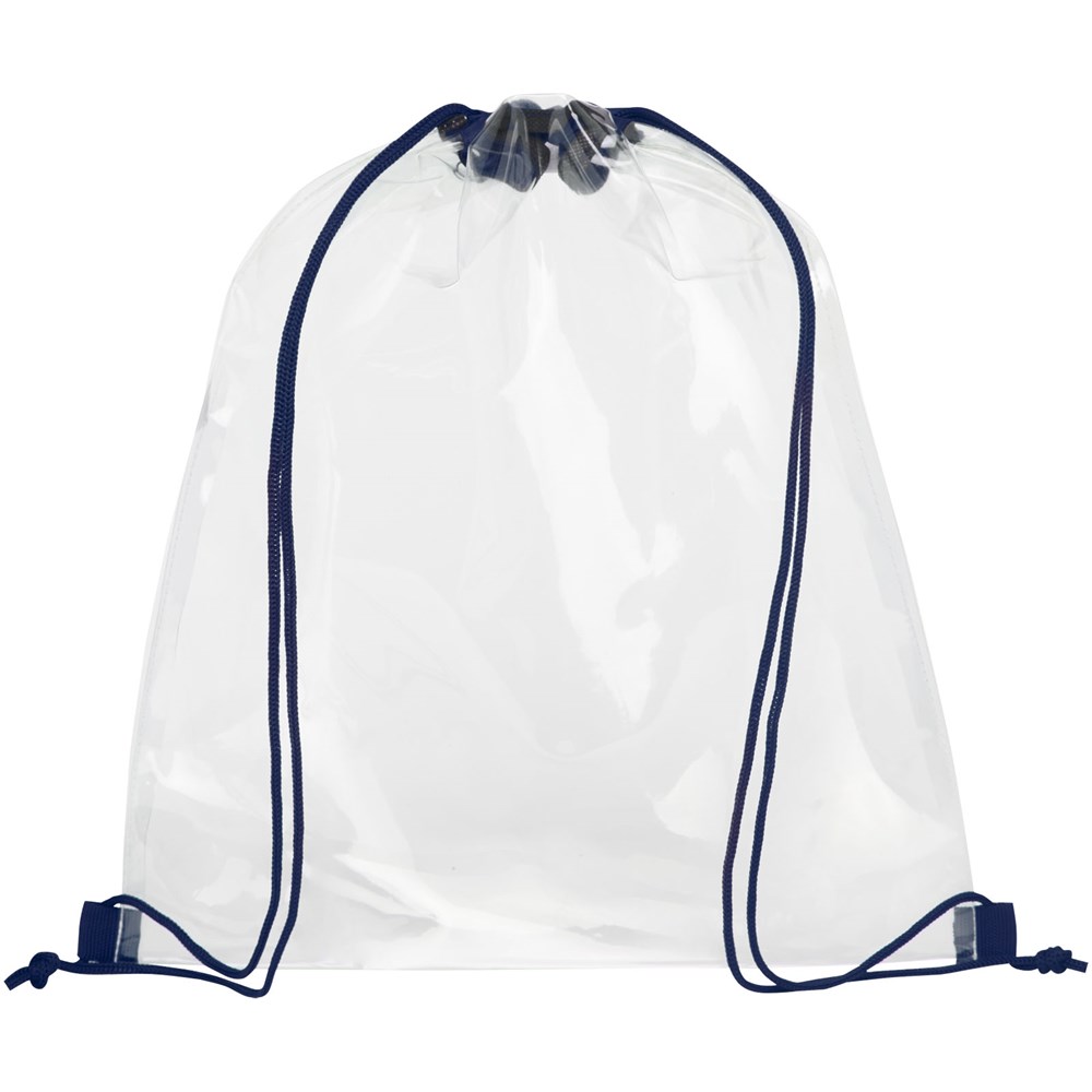 Lancaster Premium Turnbeutel 5L navy, transparent klar