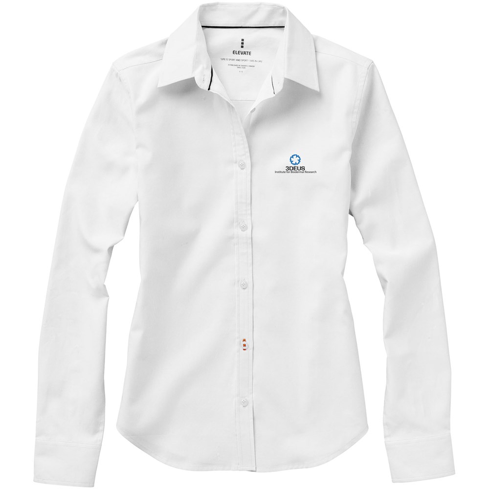 Chemise oxford manches longues femme Vaillant Blanc