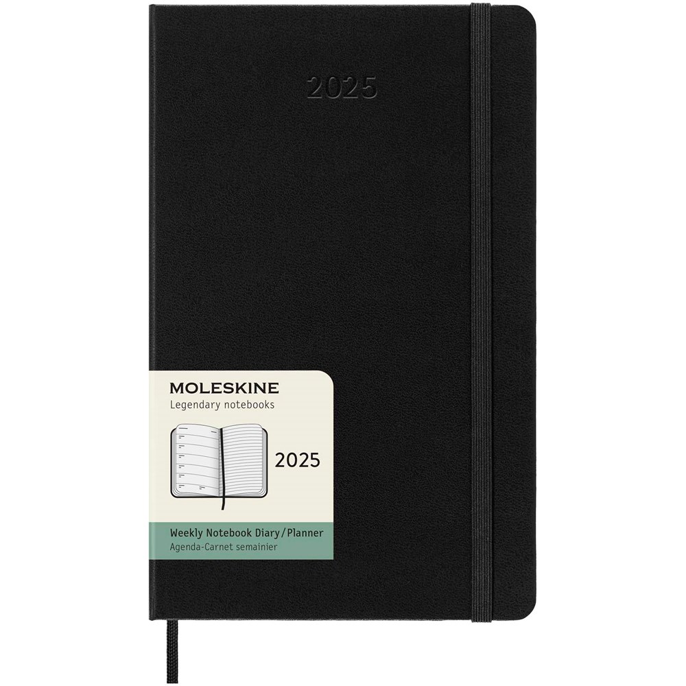 Moleskine Hardcover 12 Monate Wochenkalender L schwarz