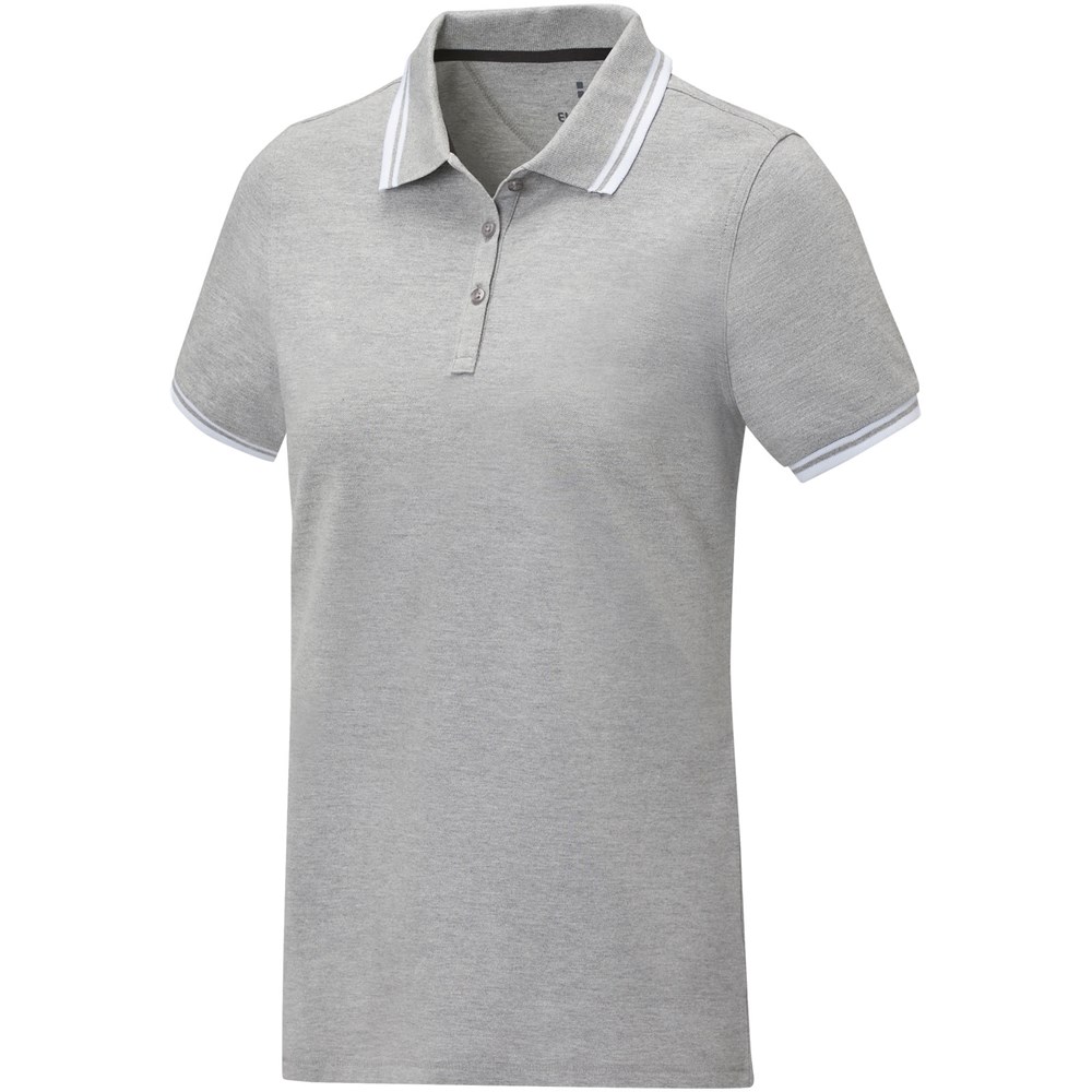 Polo Amarago tipping manches courtes femme Gris