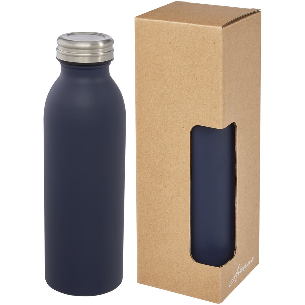 Bouteille isotherme Riti de 500 ml avec isolation sous vide et couche de cuivre Marine