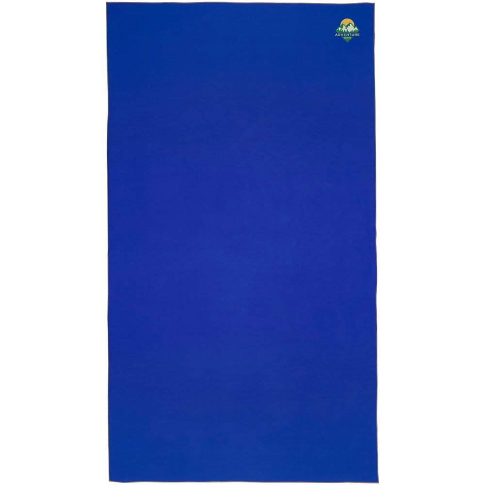 Serviette Pieter certifiée GRS ultra-légère et à séchage rapide 100 x 180 cm Bleu royal