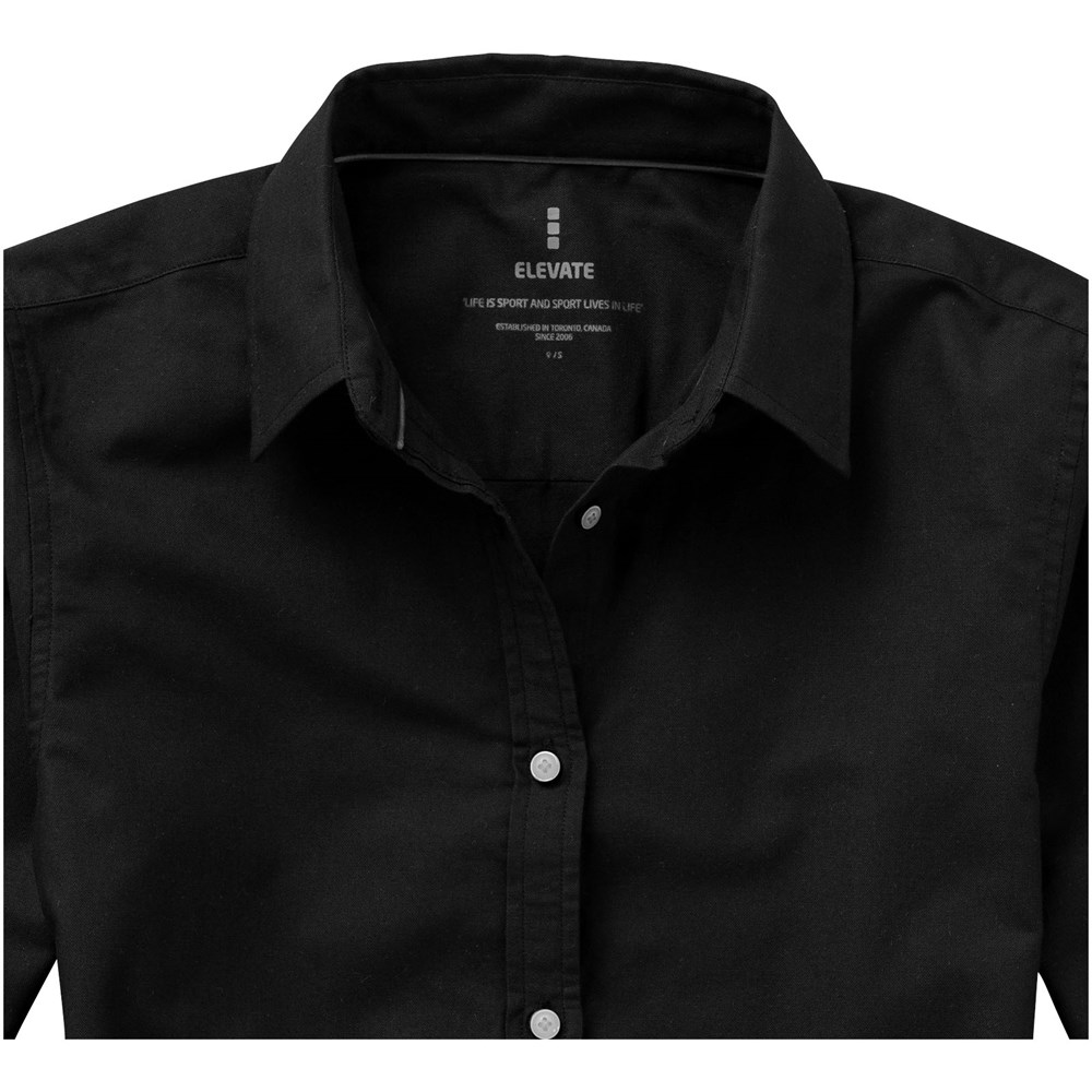 Chemise oxford manches longues femme Vaillant Noir