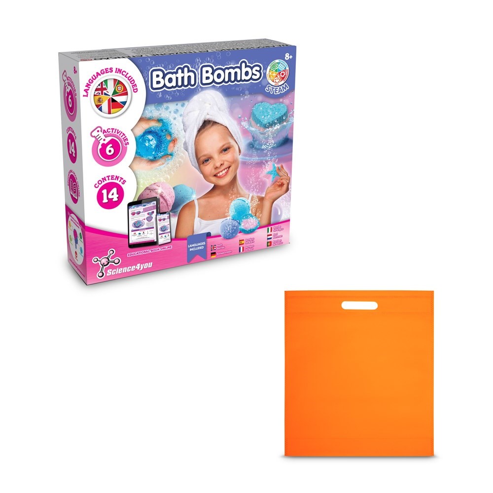 Bath Bombs Kit IV Lernspiel lieferung inklusive einer non-woven tasche (80 g/m²) orange