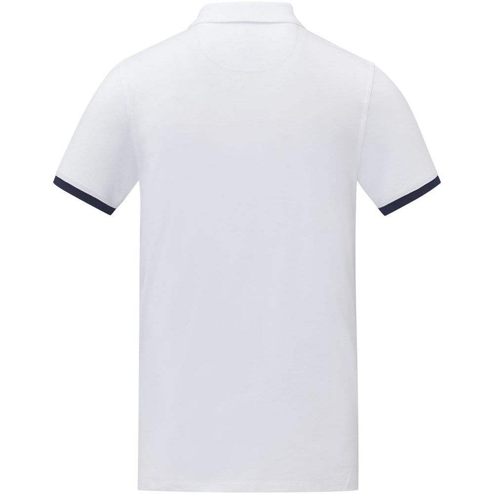 Polo Morgan manches courtes deux tons homme Blanc