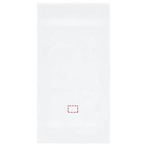 Serviette Charlotte de 50 x 100 cm en coton de 450 g/m² blanc