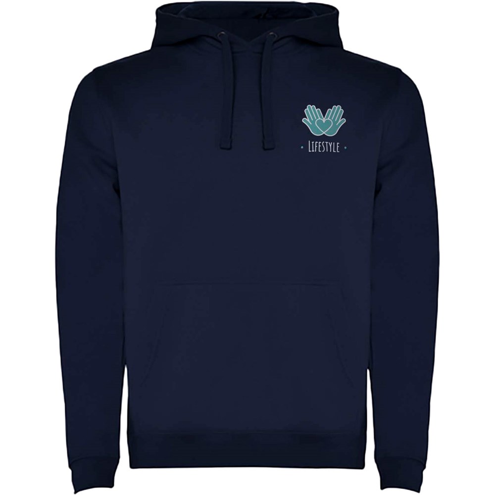 Kapuzenpullover mit Ihrem Logo – ideal als Werbegeschenk für kalte Tage. Erhältlich in verschiedenen Grössen und Farben. navy