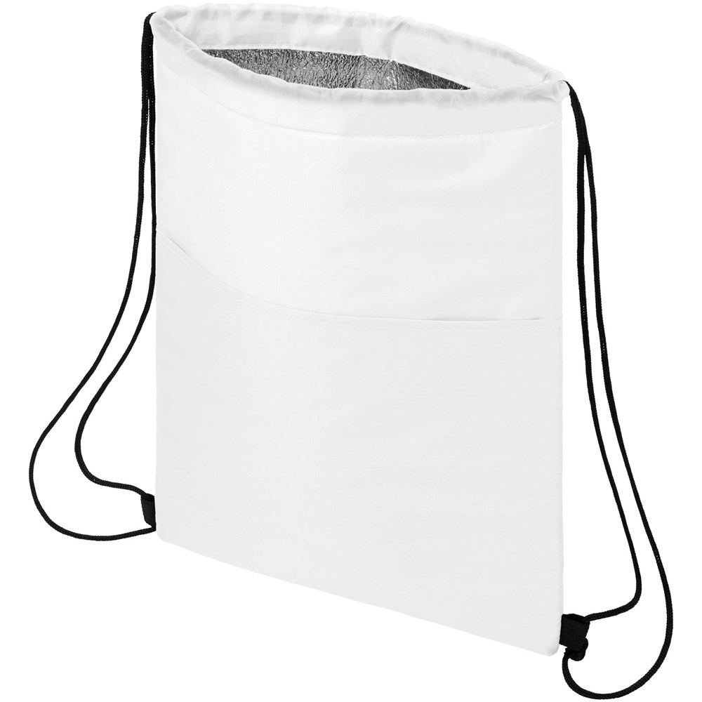 Sac isotherme Oriole avec cordon et capacité de 12 canettes 5L blanc