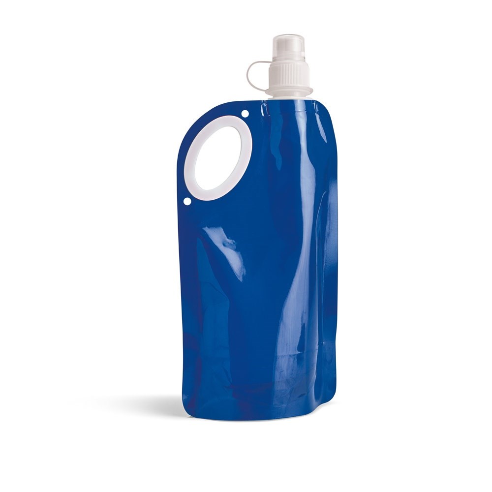 HIKE Faltbare Flasche aus PET, PA und PE 750 ml blau