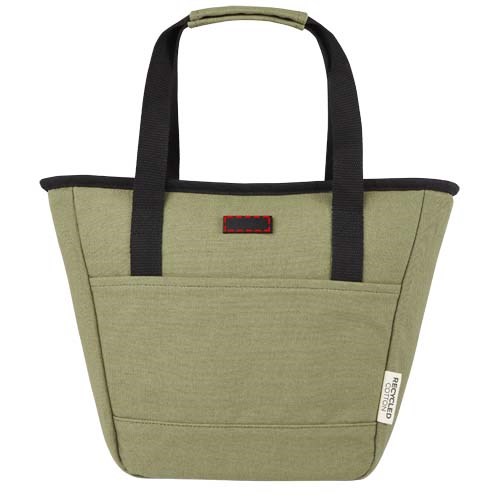 Sac-repas isotherme Joey de 6 L en toile recyclée GRS pour 9 canettes Olive