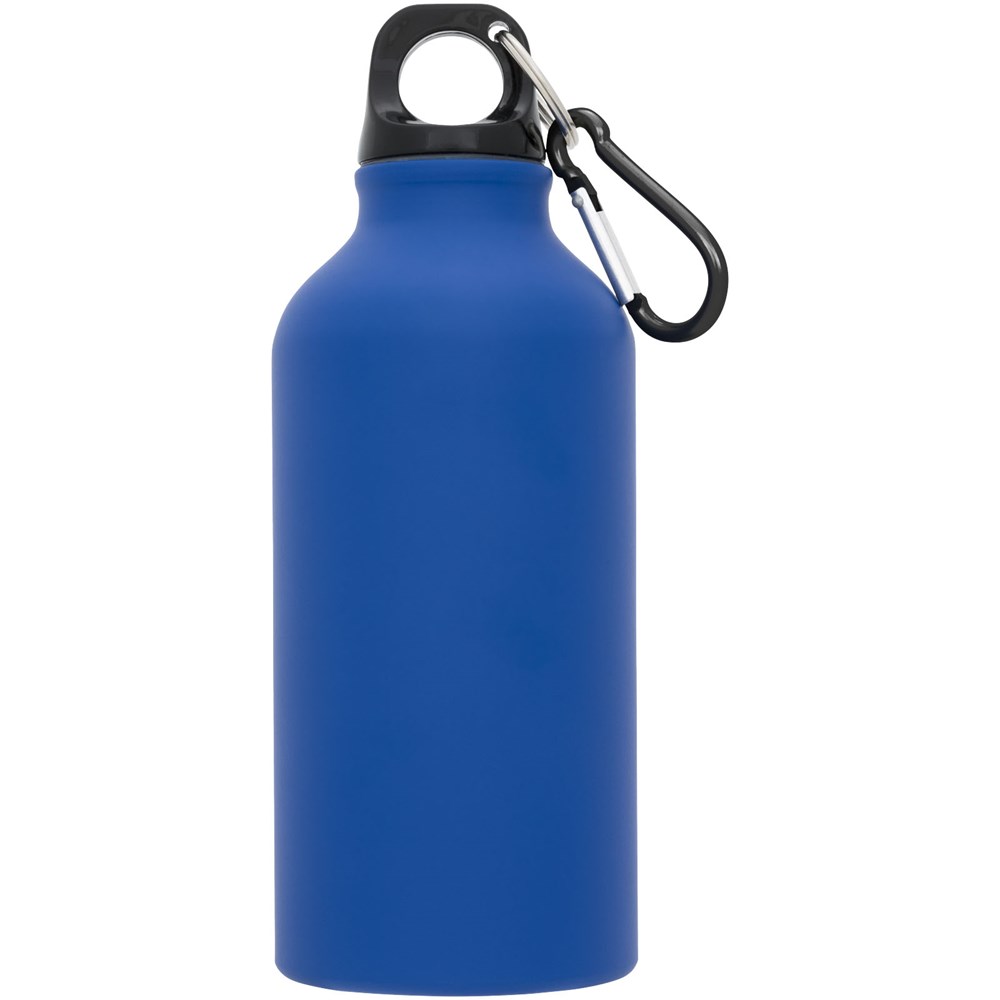 Oregon matte 400 ml Trinkflasche mit Karabiner blau