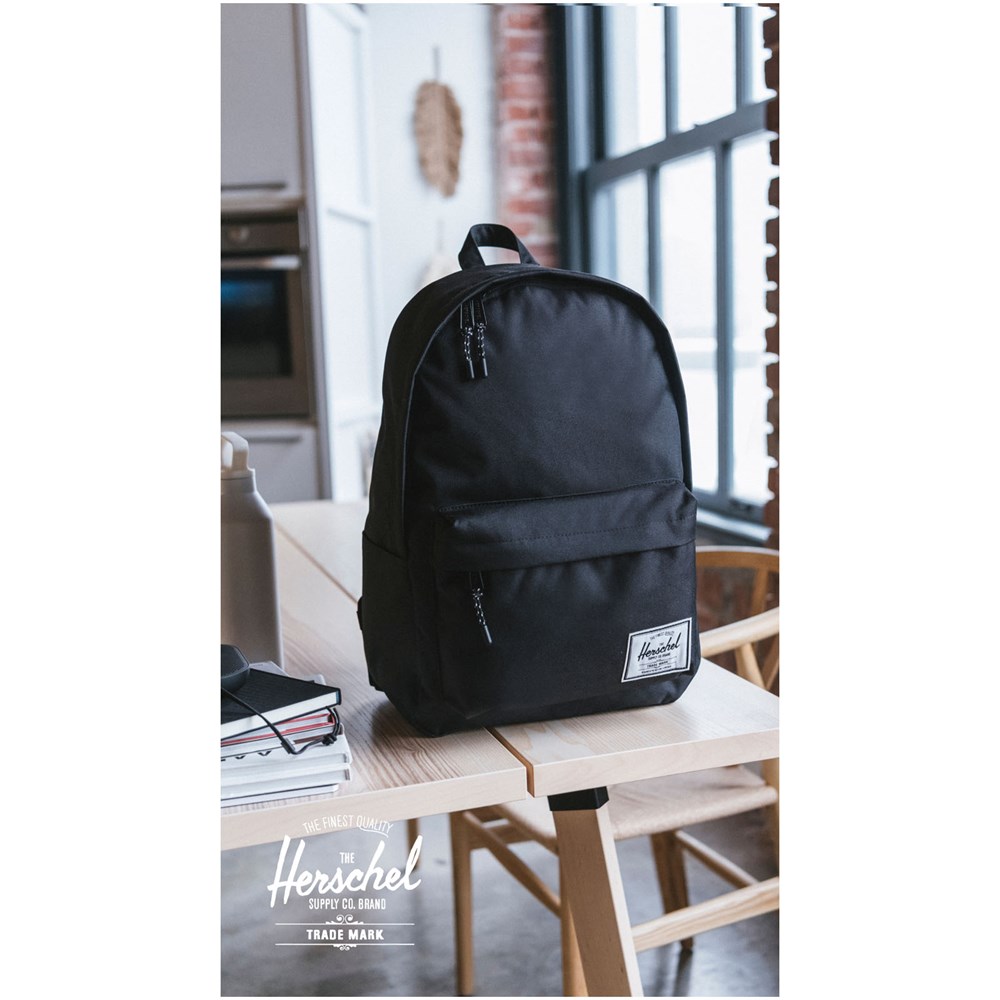 Sac à dos Herschel Classic™, recyclé, pour ordinateur portable, 26 L Noir