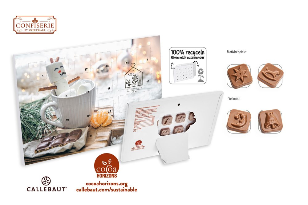 Tisch Adventskalender individuell bedruckt