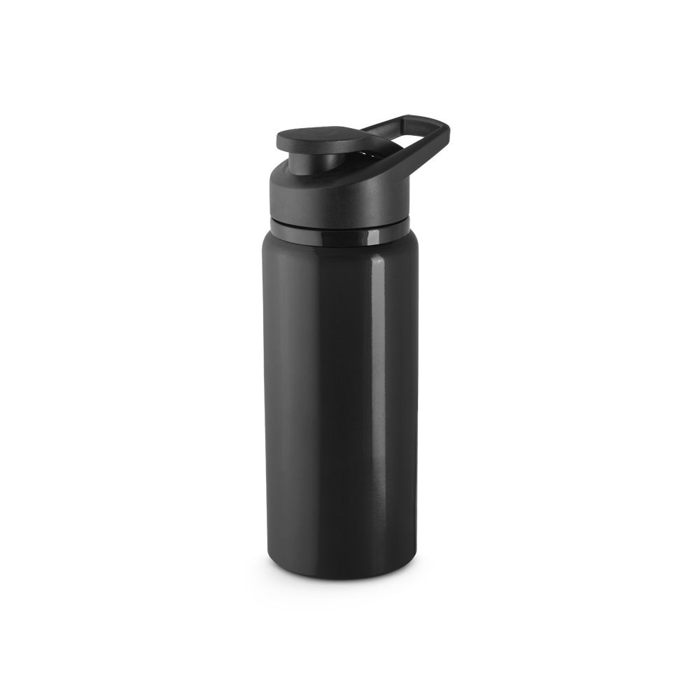 SHAWN Sportflasche aus 90% recyceltem aluminium schwarz