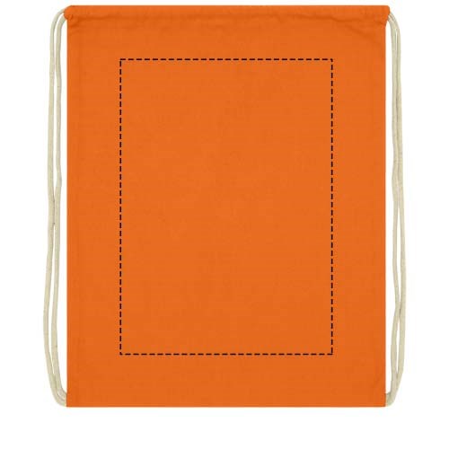 Oregon 140 g/m² Turnbeutel aus Baumwolle 5L Orange