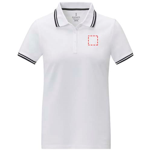 Polo Amarago tipping manches courtes femme Blanc