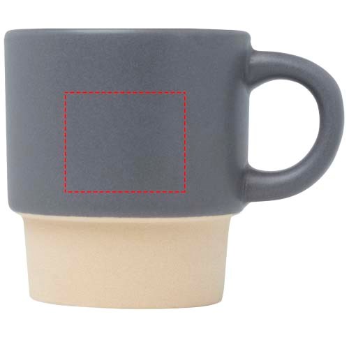 Tasse à espresso empilable Olympia de 130 ml avec fond en argile gris