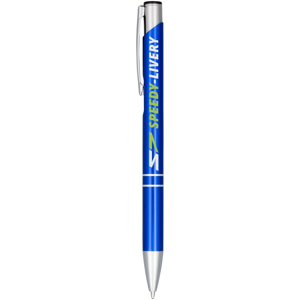 Stylo bille aluminium anodisé Moneta (encre bleue) bleu