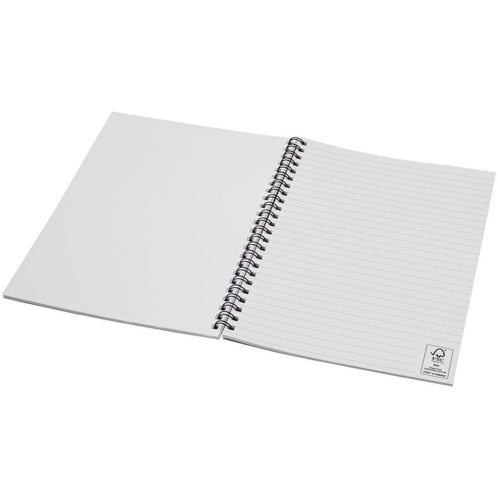 Carnet de notes spirales Desk-Mate® A5 coloré noir