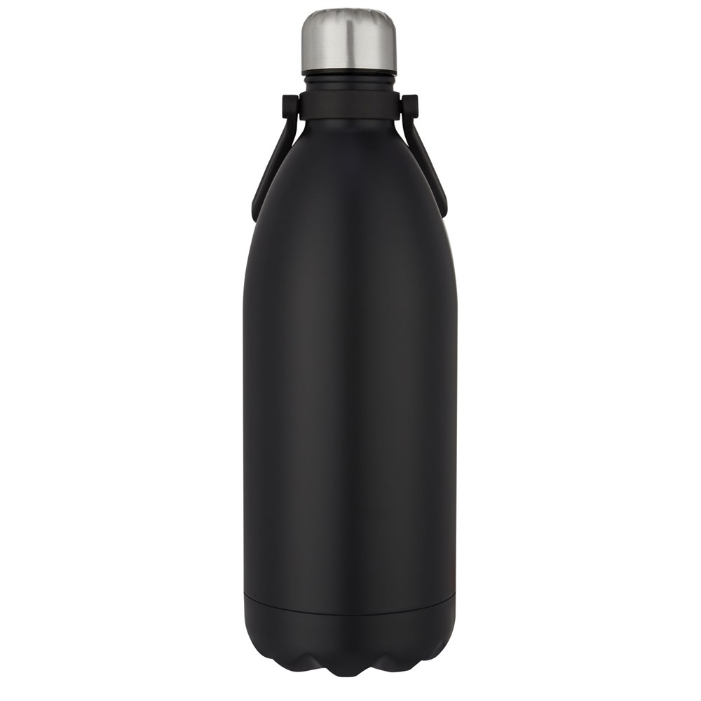 Bouteille isotherme Cove 1,6 l en acier inoxydable noir