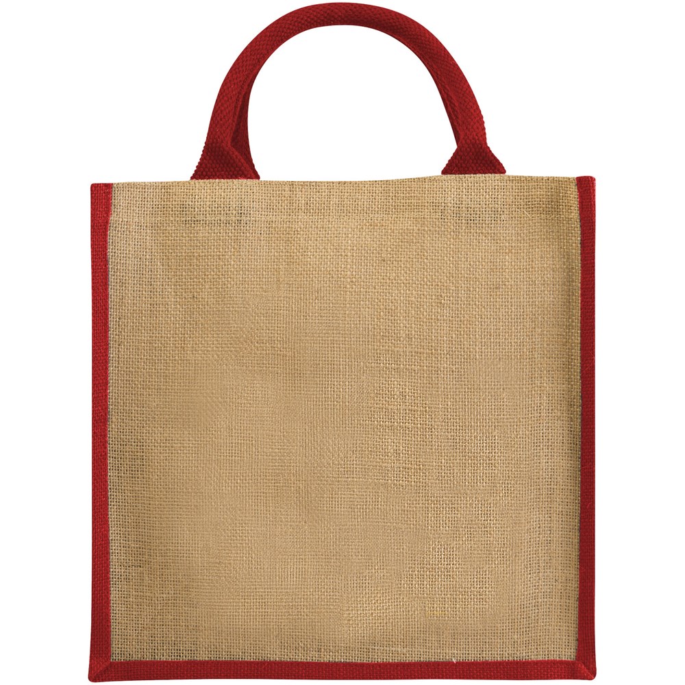 Chennai Jute Tragetasche 16L natur, rot