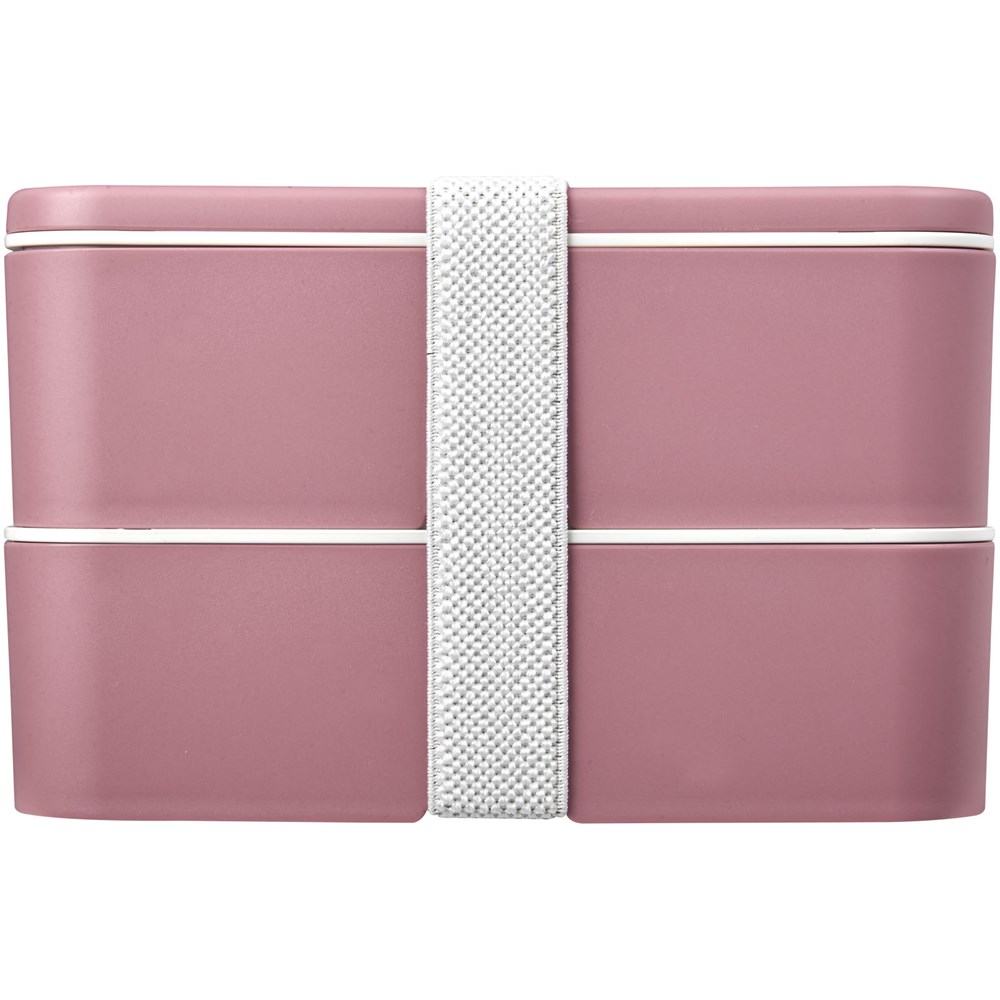 MIYO Renew Doppel-Lunchbox rosa, rosa, weiss