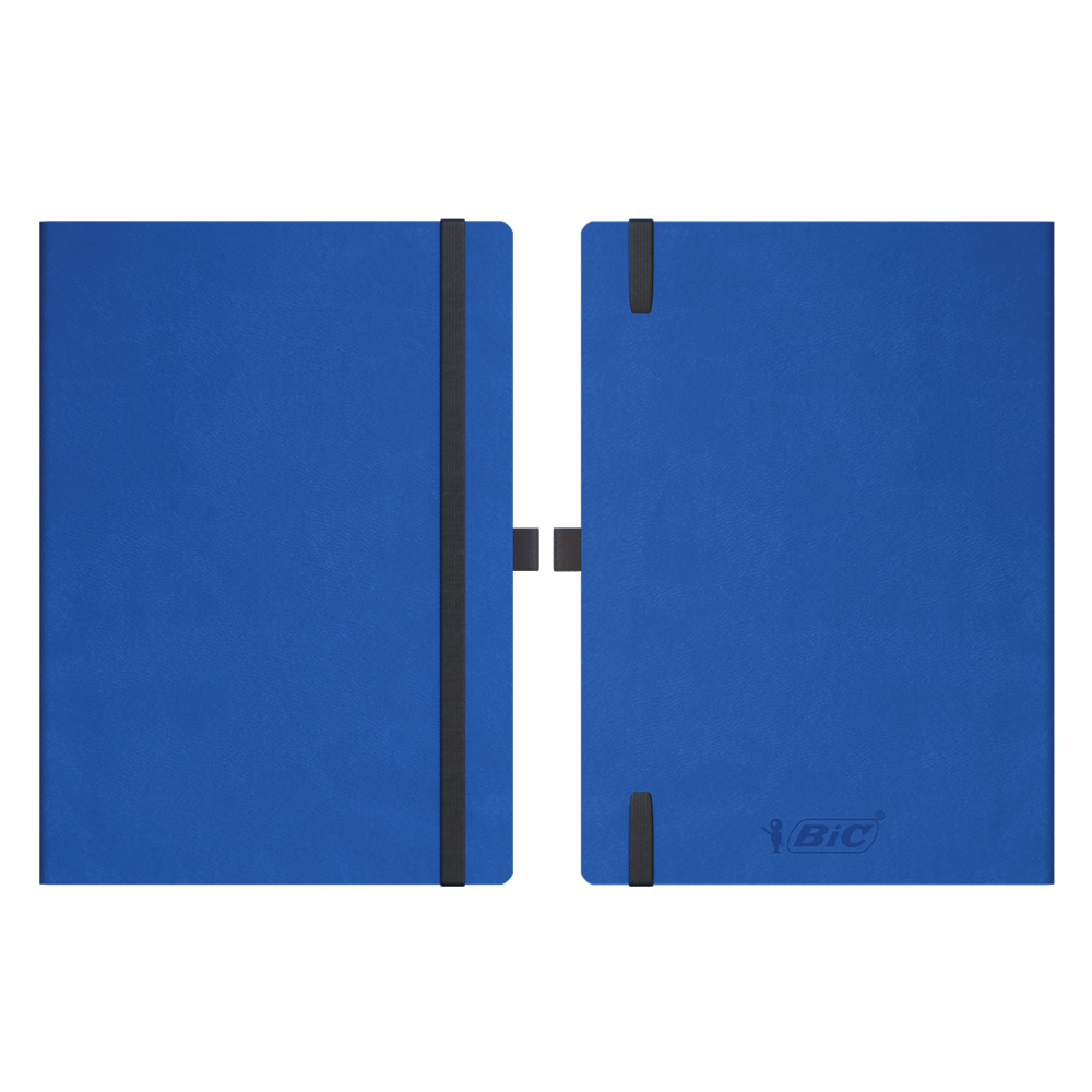 BIC® Partner A5 Flex Cover Blue Navy Lined Paper