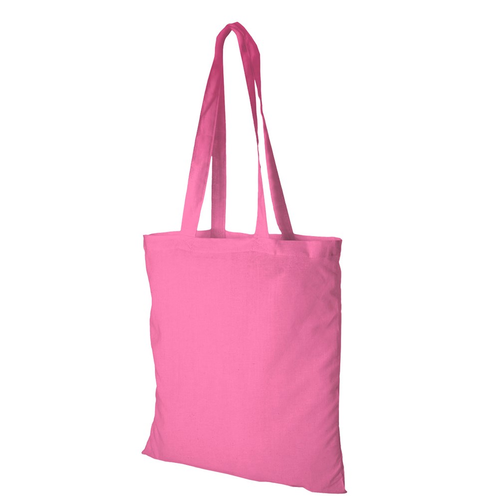 Sac à provisions en coton 140g/m² rose