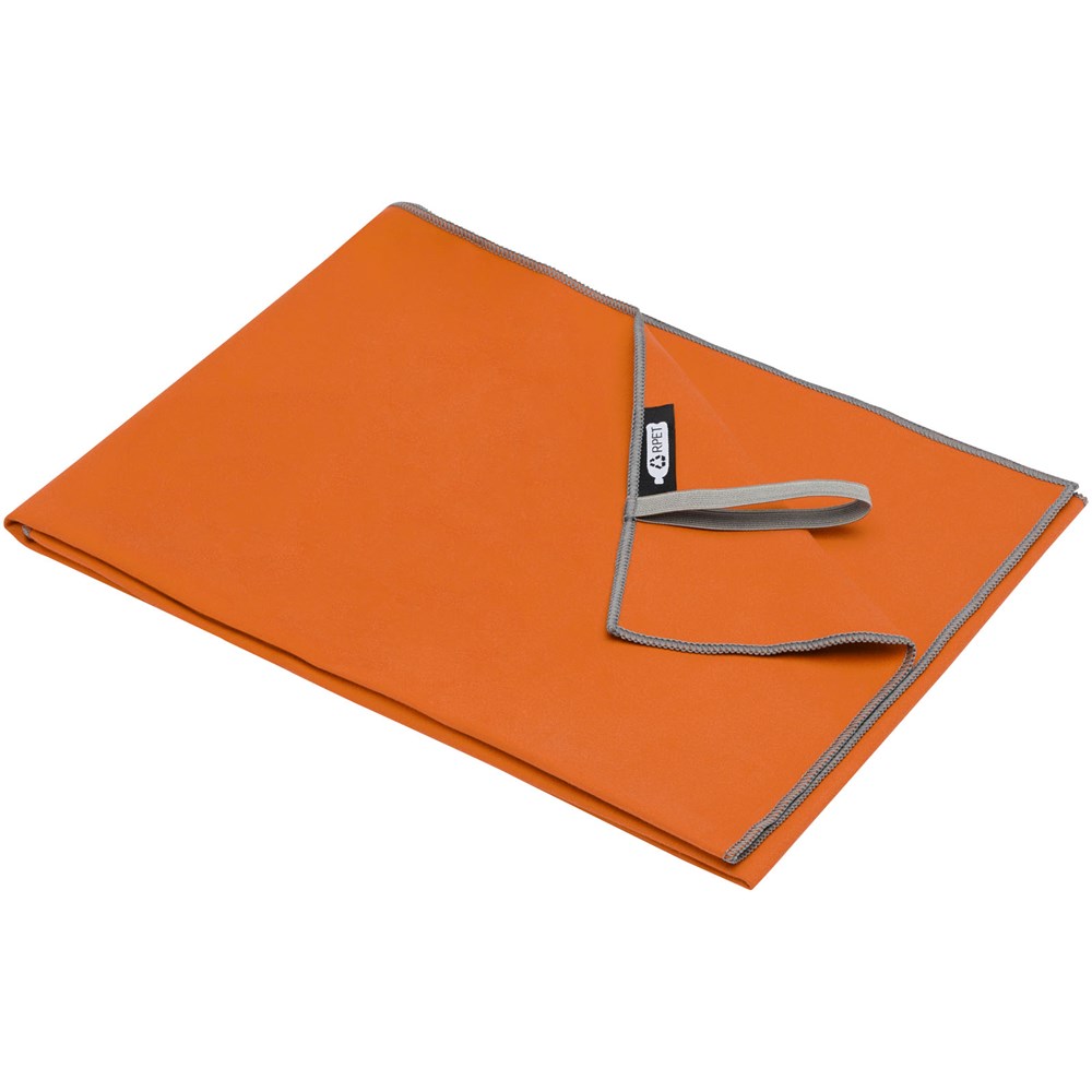 Serviette Pieter certifiée GRS ultra-légère et à séchage rapide 50 x 100 cm Orange