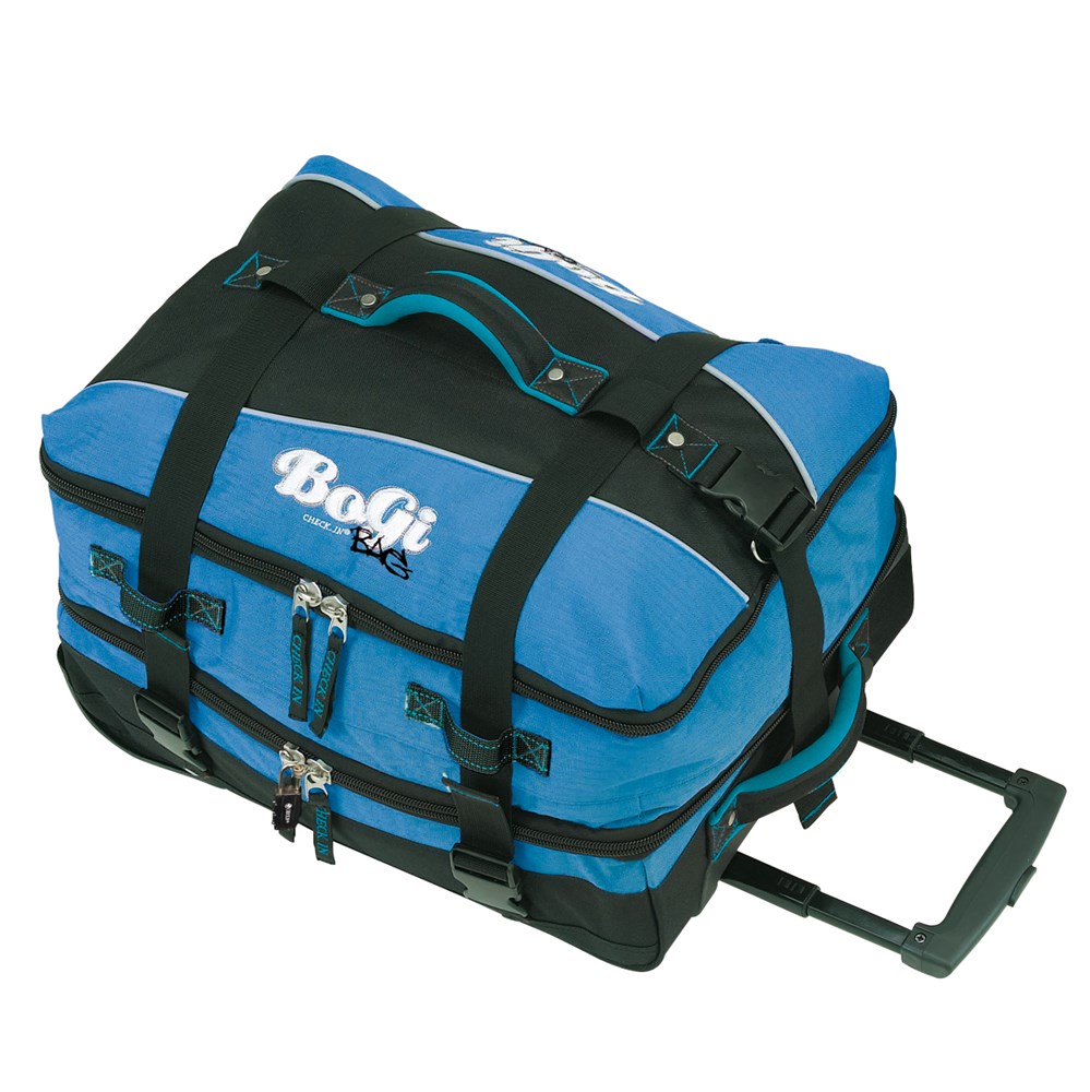 Trolley Tasche BoGi Bag 40 Liter schwarz/blau