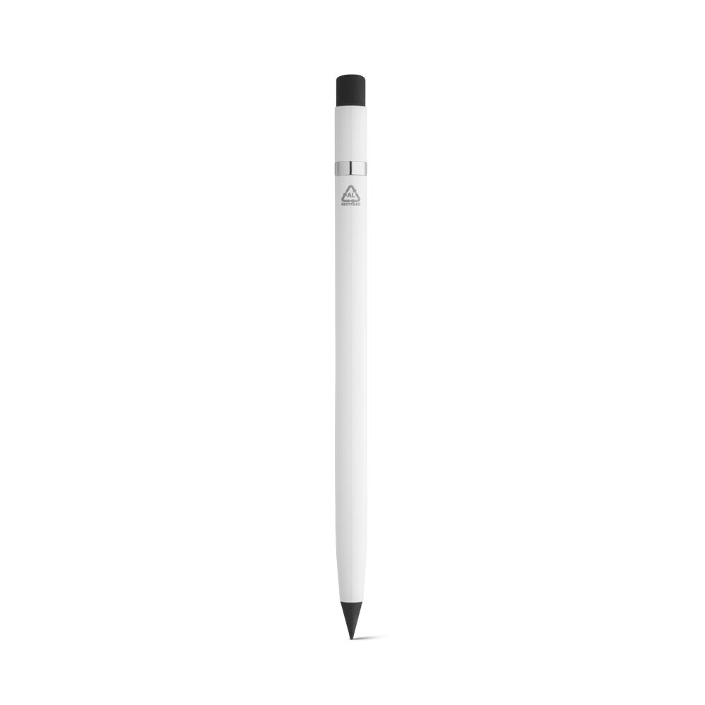 LIMITLESS Stylo sans encre avec corps en aluminium 100% recyclé blanc