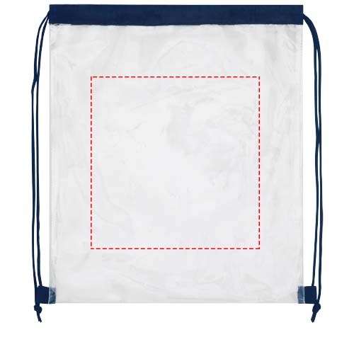 Lancaster Premium Turnbeutel 5L navy, transparent klar