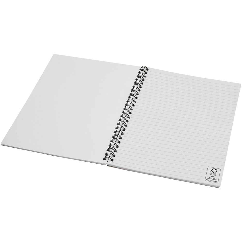 Carnet de notes spirales Desk-Mate® A5 coloré bleu foncé