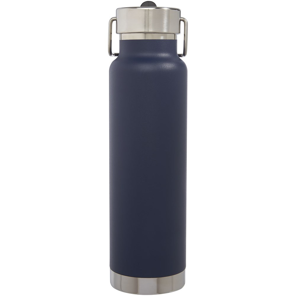 Bouteille isotherme de sport Thor de 750 ml avec isolation par le vide et couche de cuivre bleu foncé