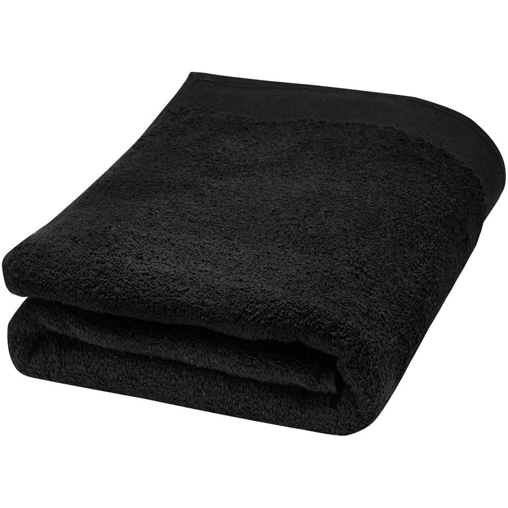 Serviette en coton 550 g/m² 70x140 cm Ellie Noir