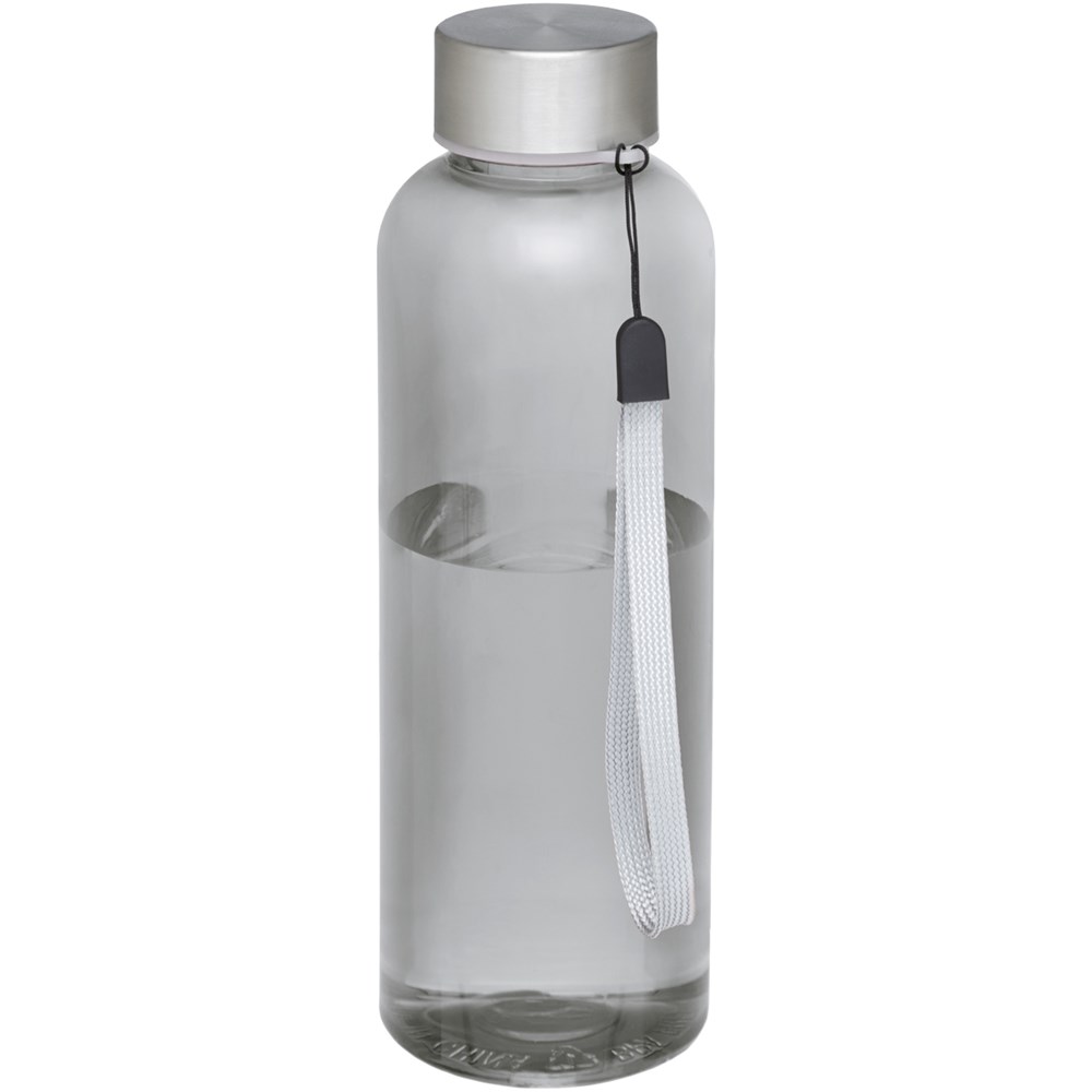 Trinkflasche Recycle schwarz transparent